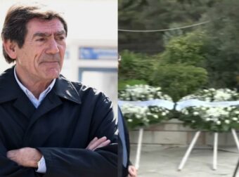 Νίκος Σαργκάνης: Βαρύ το κλίμα στην κηδεία του – Τραγικές φιγούρες οι κόρες του