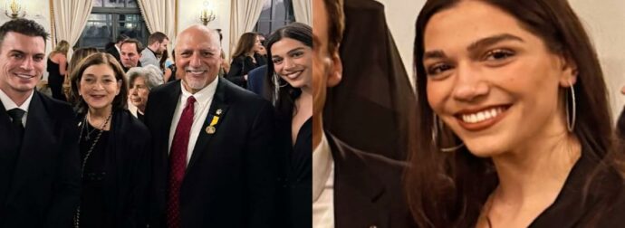 Μελίνα Νικολαΐδη: Η εντυπωσιακή παρουσία της στην ορκωμοσία του Τραμπ – Δίπλα στον Δημήτρη Φιντιρίκο διατηρώντας το ίδιο νόημα.