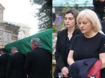 Κηδεία Μίμη Δομάζου: Σε άθλια κατάσταση οι κόρες του στο λαϊκό προσκύνημα!