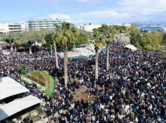 Τέμπη: Όλη η Κρήτη στους δρόμους! Συγκλονιστικές εικόνες