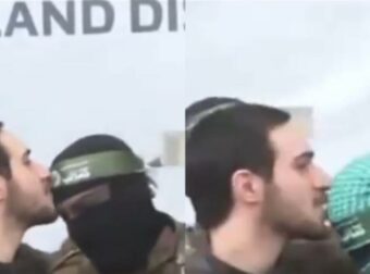 Σύνδρομο της Στοκχόλμης; Ισραηλινός όμηρος φιλάει άντρες της Χαμάς κατά την απελευθέρωσή του (video)