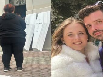 Κλαίει ο ουρανός τώρα πάνω από τον Βόλο: Όλοι στα μαύρα για το νεκρό νιόπαντρο ζευγάρι, θρήνος στην κηδεία των 31χρονων Κώστα και Κερασίας