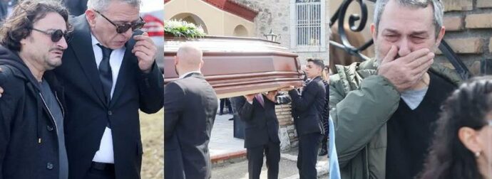 Κηδεία Καίτης Κωνσταντίνου: Σφιχταγκαλιασμένοι με τη μητέρα της οι ηθοποιοί από τα “Εγκλήματα” – Σπάραξαν στο κλάμα