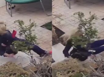 Βίντεο – σοκ: Η στιγμή που η Ναταλί Κάκκαβα πέφτει και χτυπάει τη μέση της (video)