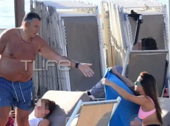 Γιώργος Λιάγκας – Μαρία Αντωνά: Κοινή εμφάνιση με μαγιό στην παραλία της Βουλιαγμένης! Αποκλειστικές φωτογραφίες
