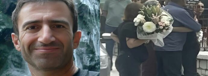Βαρύ πένθος στην κηδεία του 60χρονου ορειβάτη – Τραγικές φιγούρες η σύζυγος και τα 3 παιδιά του