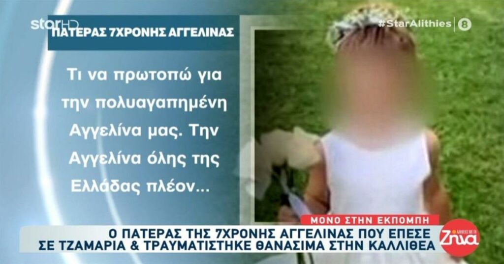 Καλλιθέα: «Λυγίζει» ο πατέρας της 7χρονης Αγγελίνας – «Για εμάς είναι ακόμα εδώ και μας δίνει δύναμη»