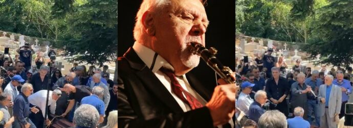 Πετρολούκας Χαλκιάς: Ανατριχίλα στην κηδεία του – Με κλαρίνα και μοιρολόγια το τελευταίο του «αντίο»