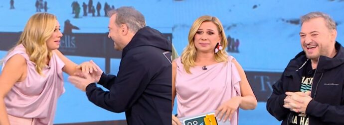 Χρήστος Φερεντίνος – Έκανε έκπληξη στην Κατερίνα Καραβάτου στην πρεμιέρα του «Σαββατοκύριακο παρέα»