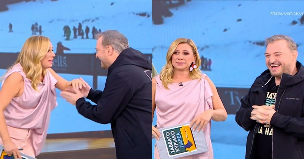 Χρήστος Φερεντίνος – Έκανε έκπληξη στην Κατερίνα Καραβάτου στην πρεμιέρα του «Σαββατοκύριακο παρέα»