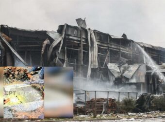 Έκρηξη στη Βιολάντα: Φωτογραφία ντοκουμέντο από το σημείο της διαρροής προπανίου