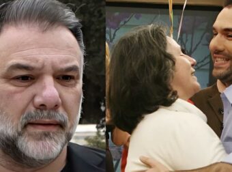 Γρηγόρη Αρναούτογλου: Με τον γιο του στην κηδεία της μαμάς του – Οι φωτογραφίες που ανέβασε η πρώην σύντροφός του