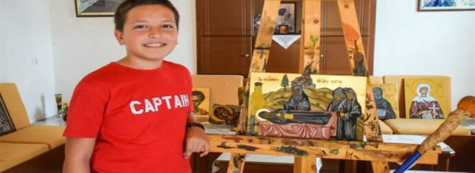 Αγιογράφος… από κούνια, μόλις 11 χρονών – Έχει δημιουργήσει ήδη πάνω από 200 έργα