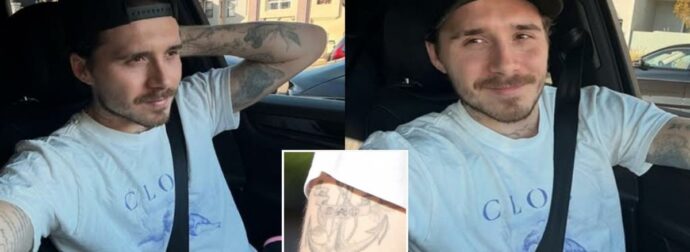 Έτσι «έσβησε» τον πατέρα του: Η φωτογραφία που δείχνει πώς ο Μπρούκλιν Μπέκαμ κάλυψε το τατουάζ «Dad»