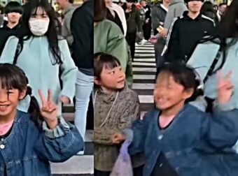 Viral έχει γίνει ένα βίντεο στην Ιαπωνία με μια γυναίκα να σπρώχνει ένα κοριτσάκι στην Σιμπούγια, την πιο διάσημη διάβαση του κόσμου