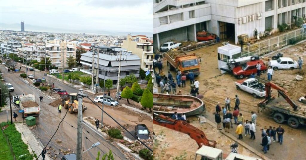 Βάρη, Βούλα, Βουλιαγμένη: Το βίντεο με τις πλημμύρες από το 1994 αποδεικνύει ότι είμαστε «στο ίδιο έργο θεατές»