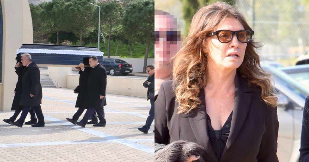 Κηδεία Λάκη Ραπτάκη: Ράκος ψυχολογικά η Βάνα Μπάρμπα (Φωτογραφίες)