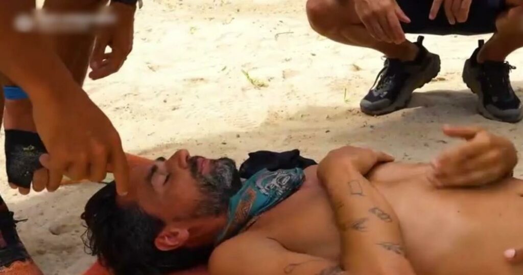 Survivor: Έχασε τις αισθήσεις του ο Χρήστος Μυλωνάς – Τον πήραν με φορείο