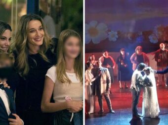 Ο Σάκης Ρουβάς πήγε με τα παιδιά του να δει τον πατέρα του που πρωταγωνιστούσε σε παράσταση (video)