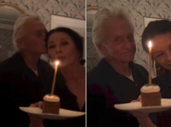 Τα γενέθλια του Μάικλ Ντάγκλας μαζί με Κάθριν Ζέτα Τζόουνς και πρόσωπο έκπληξη…