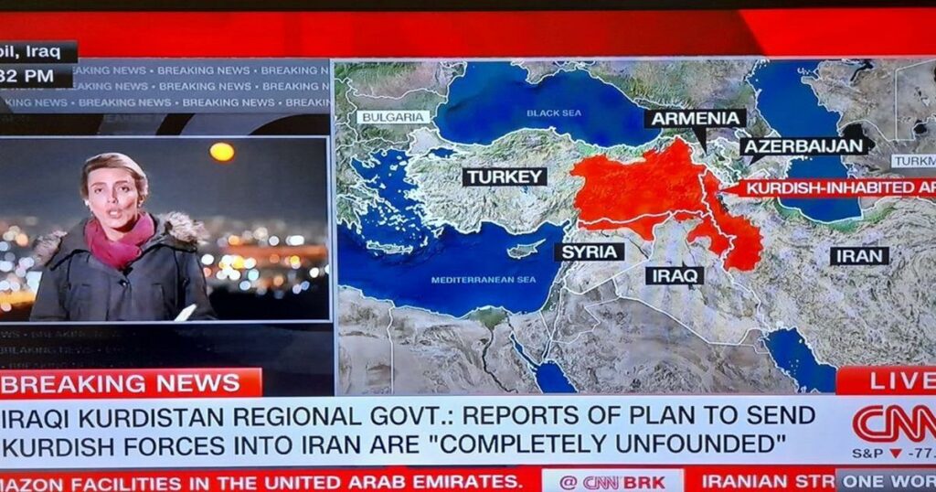 «Τρελάθηκαν» οι Τούρκοι με τον χάρτη του Κουρδιστάν στο CNN – Σφοδρές αντιδράσεις από την Άγκυρα