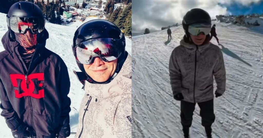Σάκης Ρουβάς: Κάνει σκι στα χιόνια και γίνεται viral (Βίντεο)