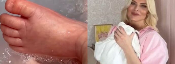 Κατερίνα Καινούργιου: Δείτε τη να κάνει μπάνιο τη μικρή Ξένια (Βίντεο)