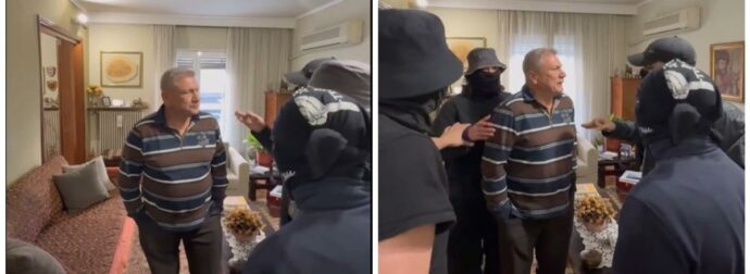 Ο Ρουβίκωνας σε σπίτι γιατρού που λένε πως παίρνει φακελάκια (video)