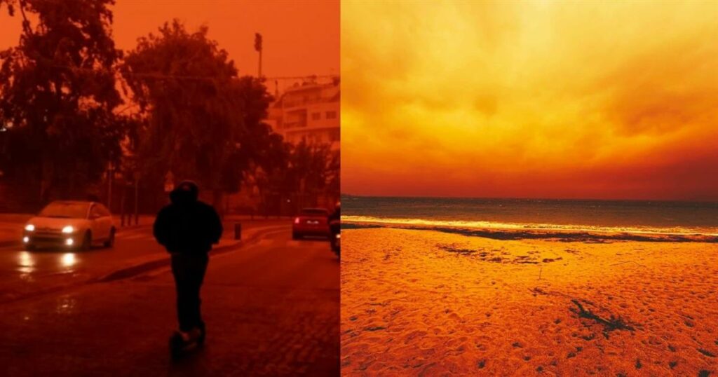 Κακοκαιρία Erminio: Απόκοσμες εικόνες και βίντεο από τα νησιά – Προβλήματα στις πτήσεις λόγω θυελλωδών ανέμων