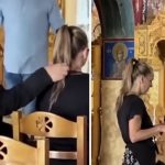 Βίντεο-ντοκουμέντο! Τι έκανε με τον παπά η Βάσω Μαζωνάκη λίγο πριν ξεκινήσει η τελετή για τον αδερφό της, Γιώργο
