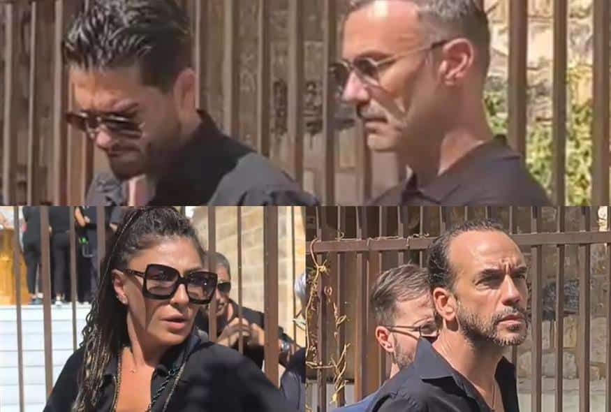 Γιώργος Μαζωνάκης: Συγκινημένοι στην κηδεία του οι συνεργάτες του στο «Voice» - Με δάκρυα στα μάτια ο Χρήστος Μάστορας