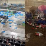 Εικόνες ντροπής στο ΟΑΚΑ: Γεμάτο σκουπίδια και αδιάβροχα το στάδιο μετά τη συναυλία της Βίσση – Έδωσε μάχη το συνεργείο καθαριότητας