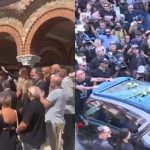 «Αθάνατος!» Συγκλονιστικές ανατριχιαστικές στιγμές μόλις βγήκε από τον Ναό το φέρετρο του Γιώργου Μαζωνάκη