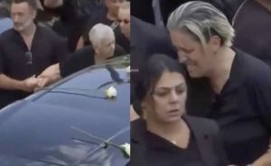 Κηδεία Γιώργου Μαζωνάκη: Υποβασταζόμενες η μητέρα και η αδερφή του τραγουδιστή 