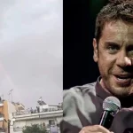 Συγκλονίζει η στιγμή που εμφανίζεται ουράνιο τόξο μετά την άφιξη της σορού του Γιώργου Μαζωνάκη Εδώ είσαι