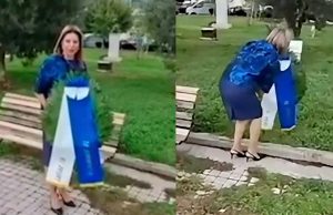 Η Καρυστιανού κατέθεσε τελικά μόνη της στεφάνι στη Θεσσαλονίκη για την 28η Οκτωβρίου, δείτε βίντεο